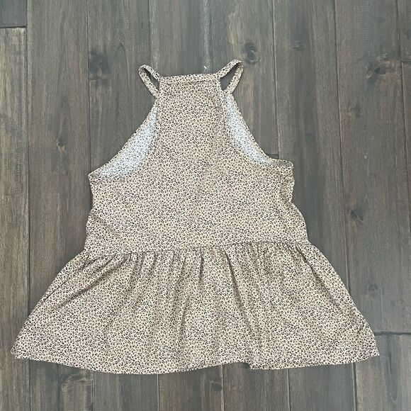 Gaze Tan & Black Animal Print Tank Jr. M NWOT - Picture 3 of 4